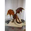 Abstract & Geometric Dragon Bronze Statue with Brown Enamel Finish 32" x 36" x 25"H