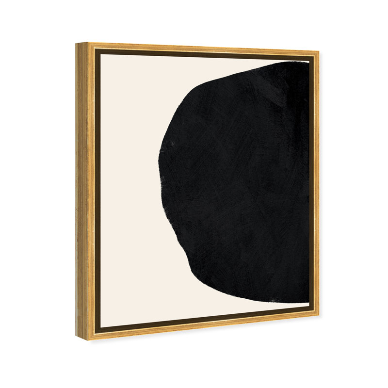 Modern Black Circle On White Background Print by Oliver Gal, Wrapped Canvas, 45" H x 36" W