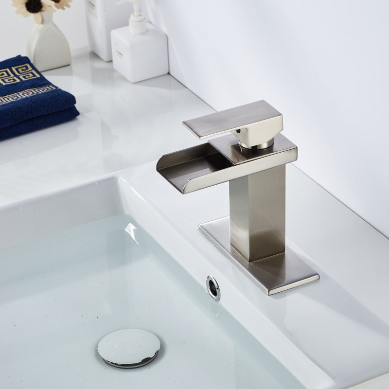Single-Hole Single-handle Bathroom Faucet, Brushed Nickel