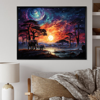 «African Celestial Safari I» sur toile