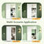Portes de placard coulissantes blanches 80 "avec trousse de quincaillerie d'installation-130062808