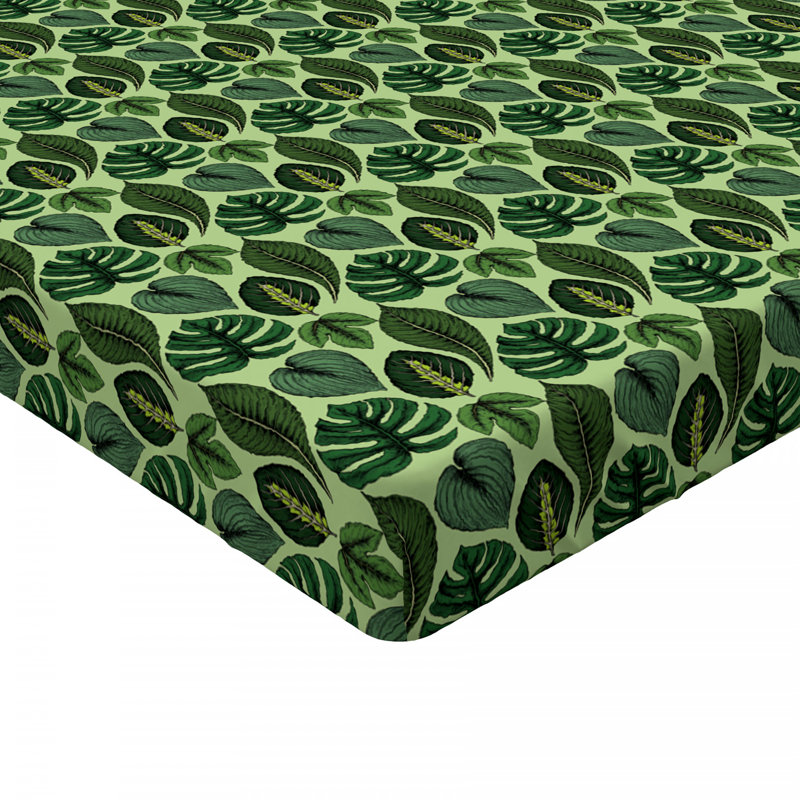 Microfiber Floral Fitted Sheet, Queen Fitted Sheet
