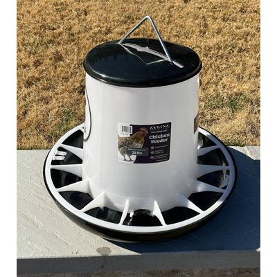 Mangeoire à poulet 26 lb - Noir