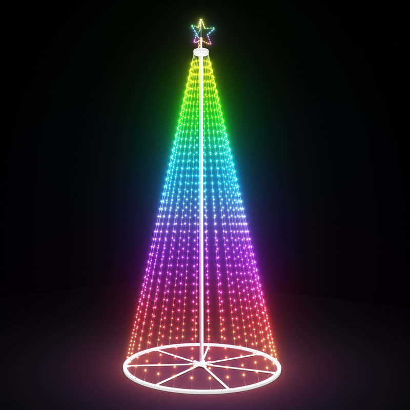 Arbre de Noël d'extérieur 20 pi, H 236,2 po x l 106,3 po x P 106,3 po