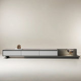 118 in. Modern TV Stand Extendable Media Console with 3 Drawers