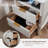 Hardester Vintage 2 - Drawer Nightstand with Charging Station, Bedside Table with Open Shelf-2073366227