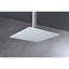 Pomme de douche haute pour la salle de bain avec économie d'eau et autonettoyant - acier inoxydable, 12 x 12 po, blanc attrayant