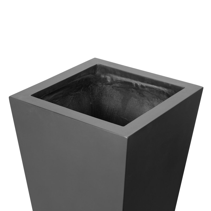 Boîte à fleurs Nael, Noir, noir, noir, noir, H 32 po x l 18 po x P 18 po