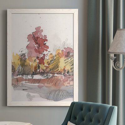Watercolor Treeline Sketch I " Watercolor Treeline Sketch I "