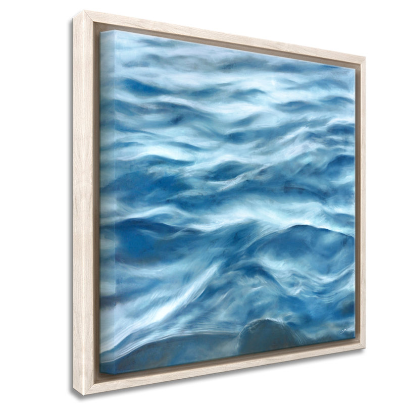 Coastal Retreat Underwater Clouds III by  - Floater Frame Print on Canvas, 20" H x 20" W x 2.5" D