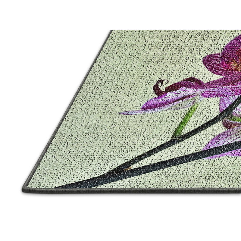 Floral Indoor Rug, Rectangle 2' x 5'
