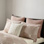 Housse de couette Queen Cotton Blush, motif géométrique, 2 taies décoratives incluses double / grand en rose, géométrique-125166476
