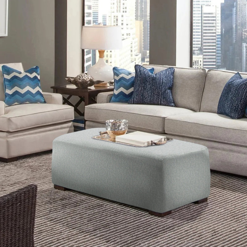 Campos Ottoman, Honey, Brown Geometric, 0456-33
