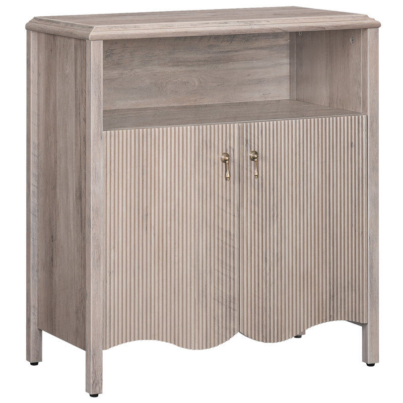 Dadash 31.1" Console Table with Storage Cabinet and Adjustable Shelf