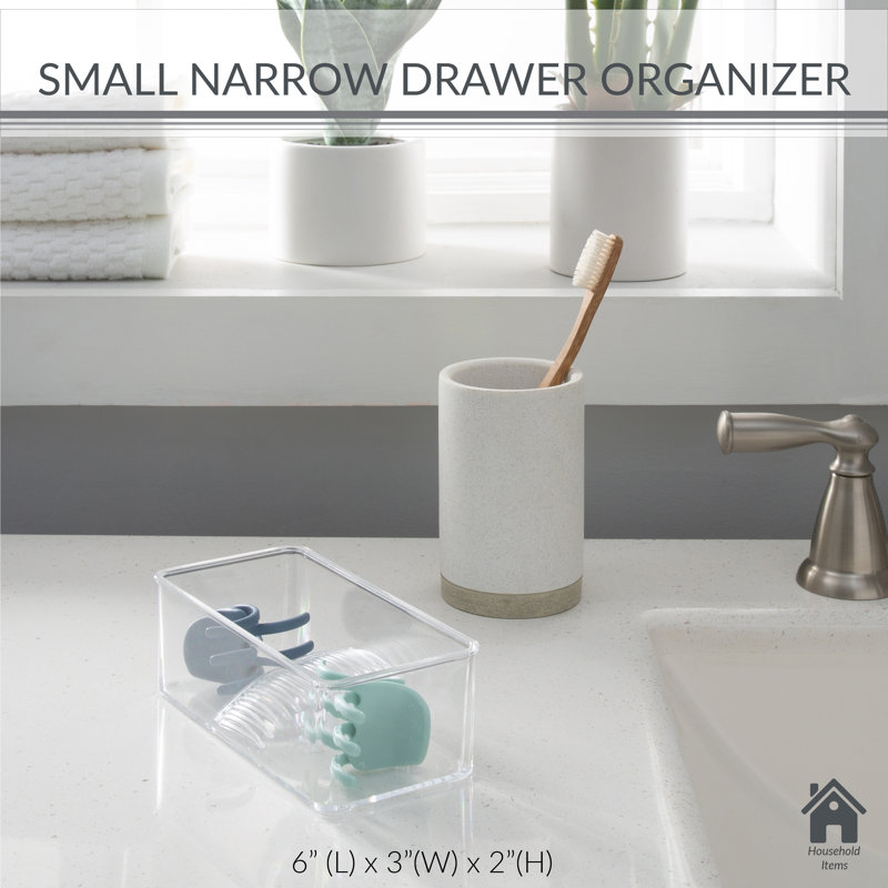 Simplify Clear Small Multi-Purpose Drawer Organizer