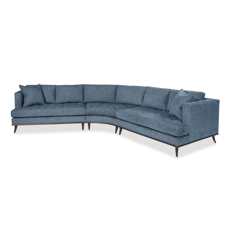 Sectional, Savile Graphite, Amber