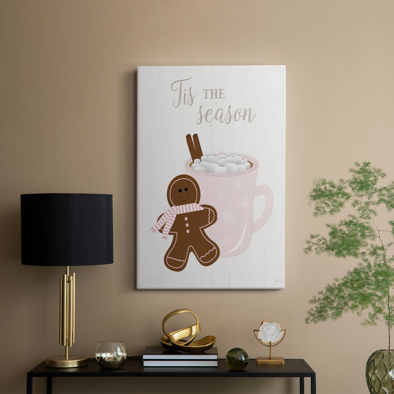 Gingerbread Hot Cocoa II - Cavas enveloppés dans une galerie, H 48 po x l 32 po