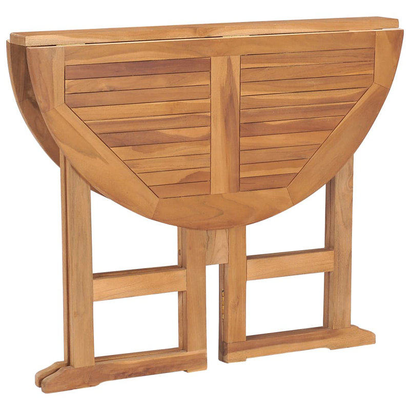 Bruto Foldable Wooden Dining Table, 35.4" W x 35.4" L x 29.5" H