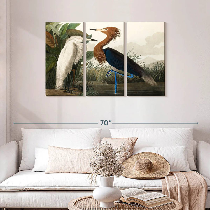 Purple Heron, 28" H x 45" W