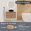 Meuble-lavabo mural 29 1/2 po - 5 options de lavabo couleur, plateau en pierre reconstituée et armoire de rangement à fermeture en douceur (type B)-1881385324