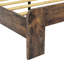 Base de lit plateforme en bois pour grand lit avec tête de lit à DEL et rangement 2 Usbs, niveau de performance silencieux, pas de sommier nécessaire, étapes d'installation simples, amplement sous la zone de charge, fonctionnement silencieux-383712370