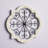 White Wooden Scroll Home Wall Decor with Metal Scroll Work