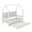 Wooden Twin Size House Bed With Trundle-948322880