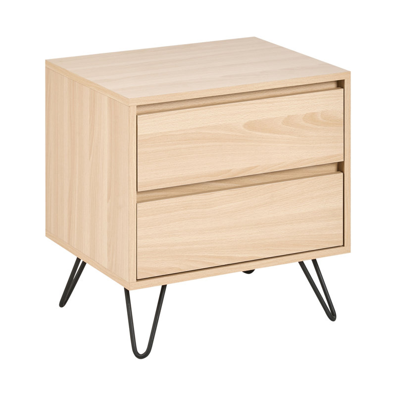 Kemmerer 50cm W Iron Bedside Table