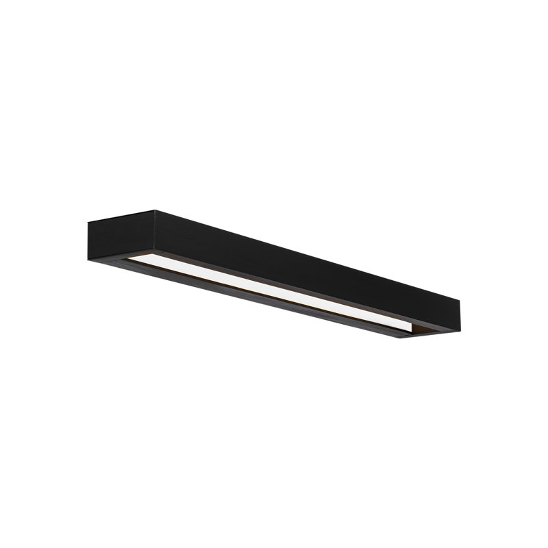 Open Bar Dimmable LED Vanity Light, Black, 2700K