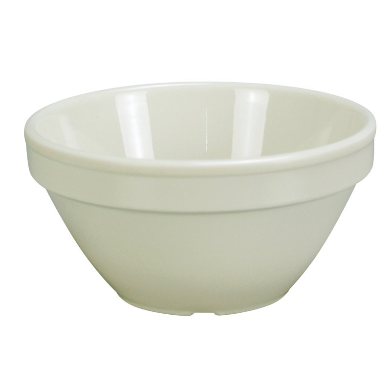 Verre à pied 8 oz. Bol à soupe en mélamine, Ivoire ivoire