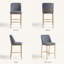 Tabouret de bar à hauteur de comptoir 25 po COLAMY MATRIX, ensemble 4/6-132836305-132836302
