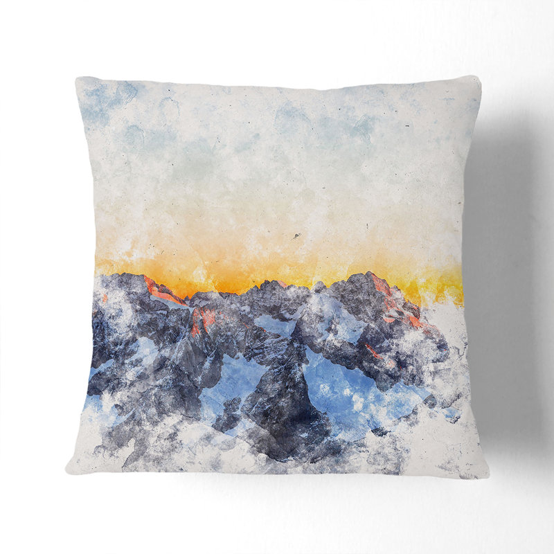 Sahale Glacier Cushion with Filling, 40cm H x 40cm W x 15cm D, White