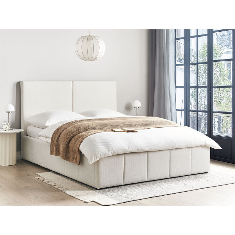 Ottoman Bed Fabric CASTELNAVET, Black/White, European Kingsize (160 x 200 cm)
