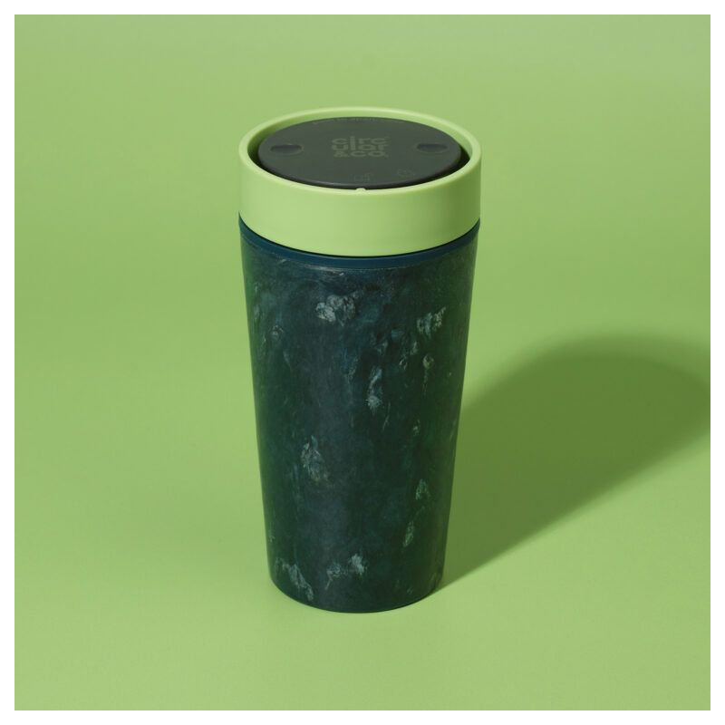 Circular&Co Circular&Co Coffee Cup Made From Fabric Waste Recycled Fabric Waste & Recycled Polypropylene Travel Mug, 12oz