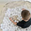 Balle pour enfants en tissu recyclé 3 Sprouts / damier / beige