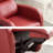 Faux Leather Red Multi-Functional Recliner