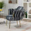 Fauteuil en velours capitonné Elandus-1148992735