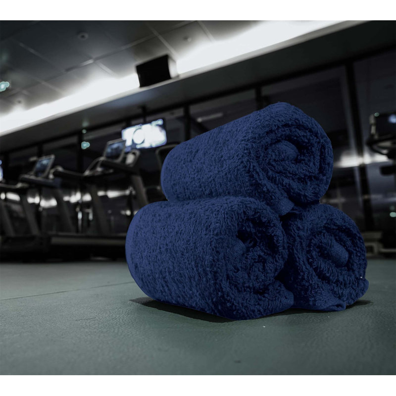 100% Cotton Fingertip Towel, Navy