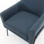 Fauteuil d'appoint rembourré avec accoudoirs