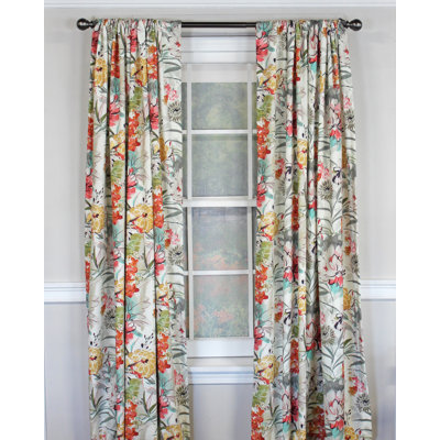 Kira Cotton Blend Room Darkening Curtain Pair