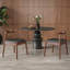 Ensemble de 2 chaises de salle à manger de style moderne Mid-Century avec structure en chêne massif et siège tissé à la main pour le salon et la salle à manger-1481429283