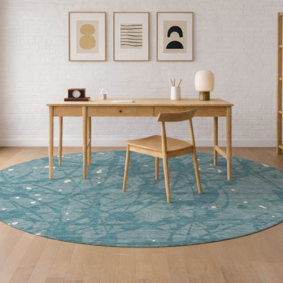 Tapis abstrait lavable à la machine intérieur / extérieur ACN2597