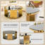 Table basse circulaire en acier inoxydable de style moderne et minimaliste