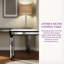 Console miroir antique avec rangement ouvert