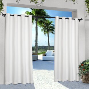  RYB HOME Detachable Outdoor Curtains - Sticky Tab Top