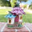 Exhart Solar Daisy Petal Roof Fairy House Garden Statue, 9.5 X 7.5 X 10 Inches