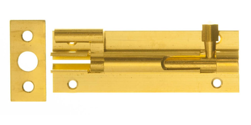 Lipan Bolt, Polished Brass