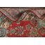 Tapis unique en laine noué à la main beige / rouge des années 1960 de 4 pi 5 po x 6 pi 9 po Kaesen