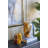Ceramic Horse Head Sculpture with Abstract Multicolored Finish