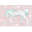 Critchfield Critchfield Green Pastel Unicorn - No Frame Print on Canvas-37528432